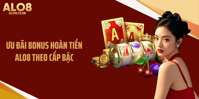 Ưu đãi bonus hoàn tiền ALO8 theo cấp bậc